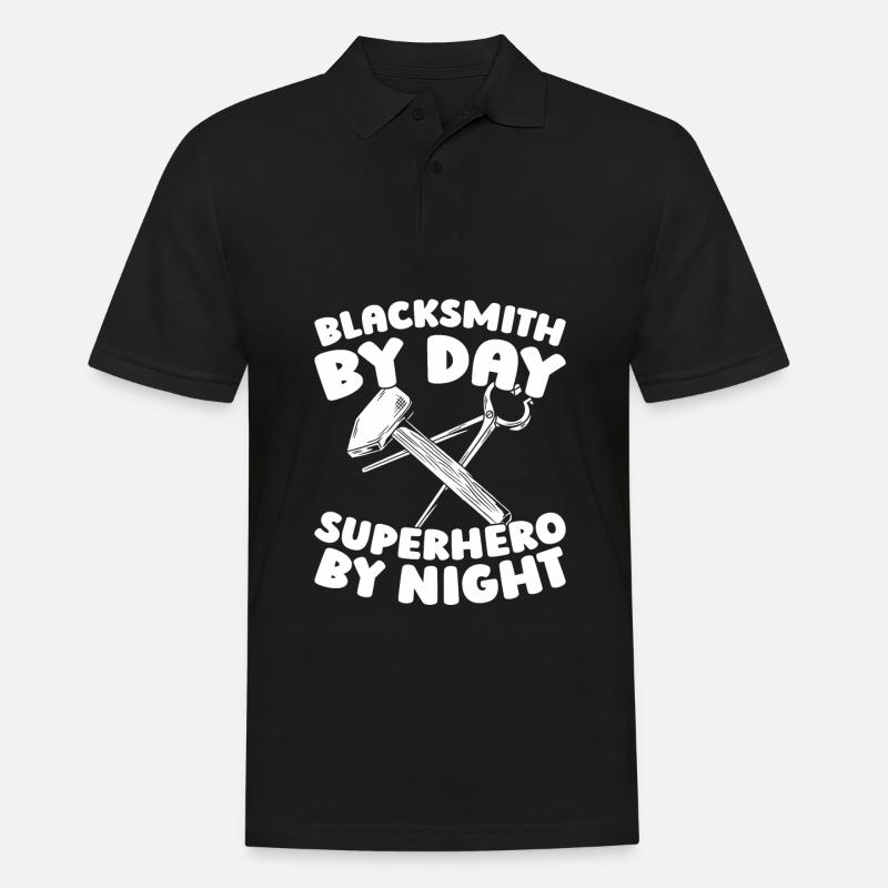 Schmied Metallbauer - Männer Poloshirt - Schwarz