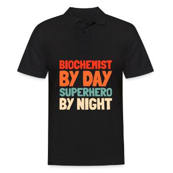 Biochimiste - Polo Homme - noir - Devant - Kai (181cm)