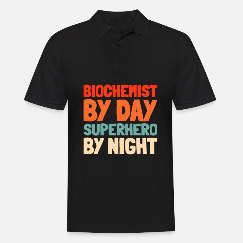 Biochemiker - Männer Poloshirt - Schwarz