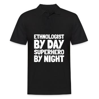 Ethnologue - Polo Homme - noir - Devant - Kai (181cm)