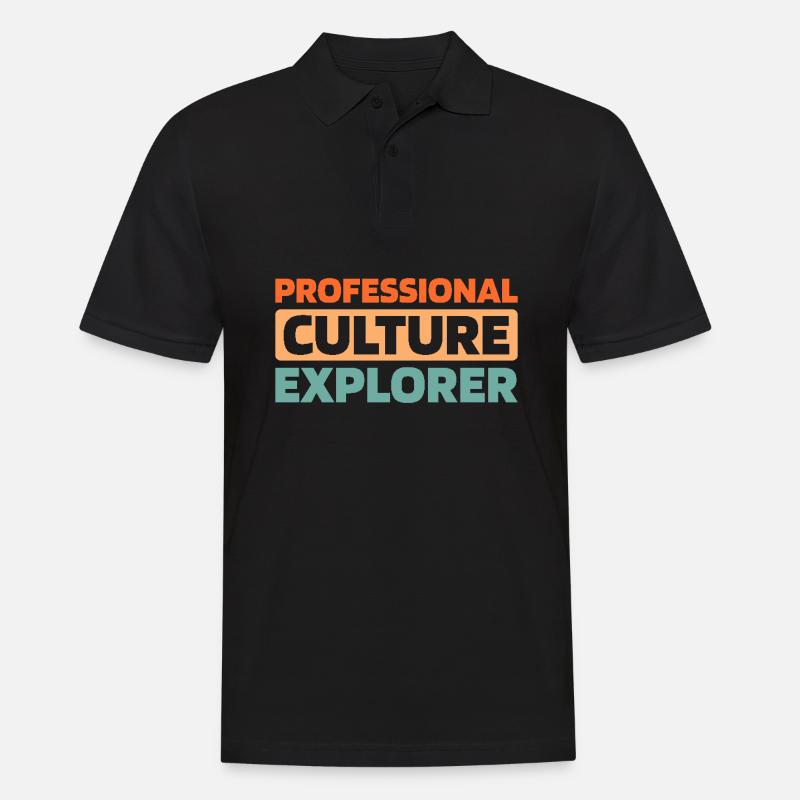 Ethnologe - Männer Poloshirt - Schwarz