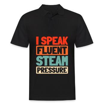 Boiler operators - Men's Polo Shirt - black - Front - Kai (181cm)