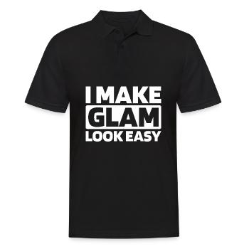 Kosmetikerin - Männer Poloshirt - Schwarz - Vorne - Kai (181cm)