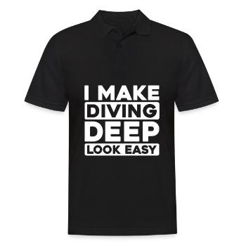 Commercial diver - Men's Polo Shirt - black - Front - Kai (181cm)