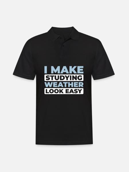 Climate Analyst - Men's Polo Shirt - black