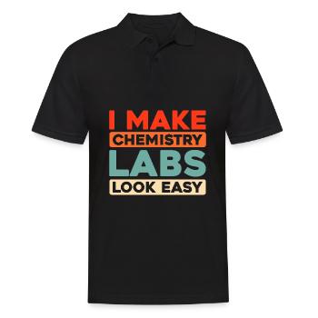 Assistant de laboratoire chimique - Polo Homme - noir - Devant - Kai (181cm)