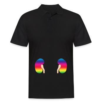 Niere Bunt Organ Mensch Geschenkidee - Männer Poloshirt - Schwarz - Vorne - Kai (181cm)