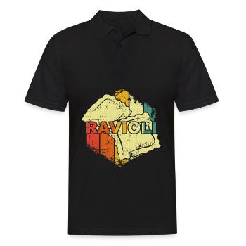 Ravioli Nudeln - Männer Poloshirt - Schwarz - Vorne - Kai (181cm)