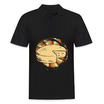 cheese - Men's Polo Shirt - black - Front - Kai (181cm)