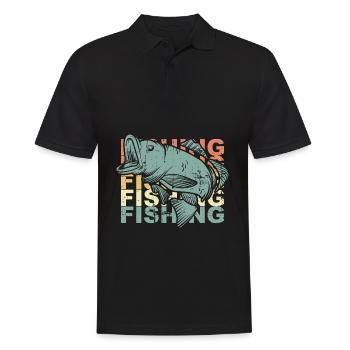Pêche pêche - Polo Homme - noir - Devant - Kai (181cm)