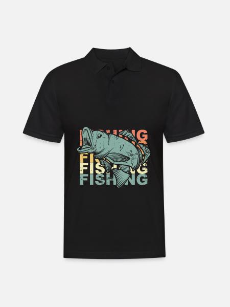 Pêche pêche - Polo Homme - noir
