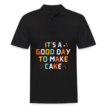 C’est une bonne journée pour faire un gâteau - Polo Homme - noir - Devant - Kai (181cm)