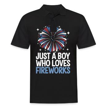 Pyrotechnie Feux d’artifice Pyrotechnie - Polo Homme - noir - Devant - Kai (181cm)