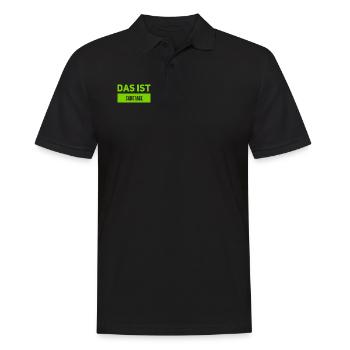 wir wurden sabotiert - Männer Poloshirt - Schwarz - Vorne - Kai (181cm)