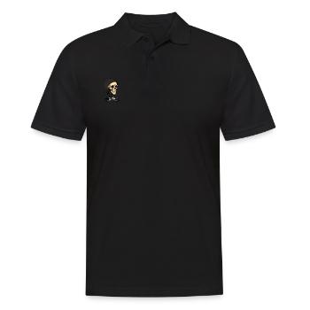Totenkopf Rapper - Männer Poloshirt - Schwarz - Vorne - Kai (181cm)