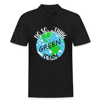 Nature Conservation Climate Conservationists Sea - Men's Polo Shirt - black - Front - Kai (181cm)