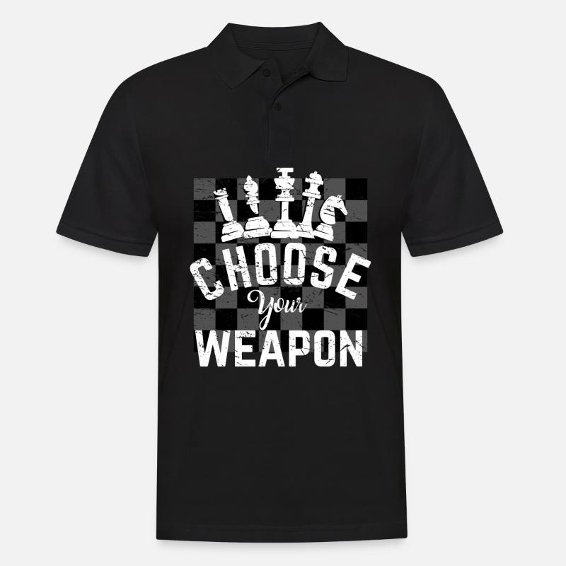 schach - Männer Poloshirt - Schwarz