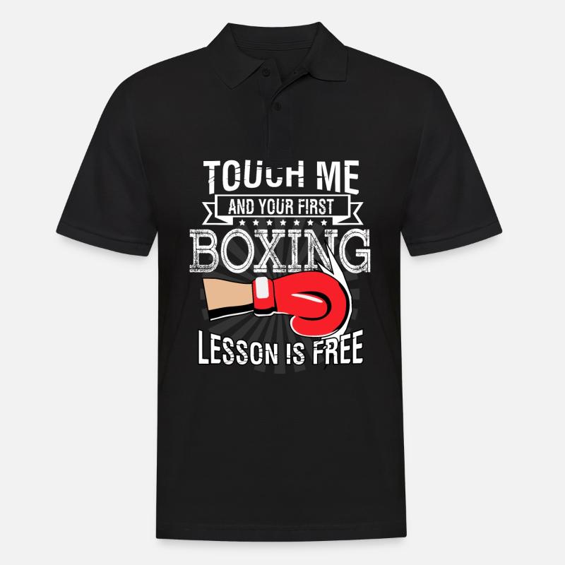 boxe - Polo Homme - noir