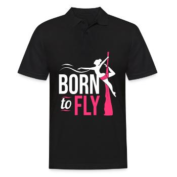 Yoga aérien Air Yoga - Polo Homme - noir - Devant - Kai (181cm)