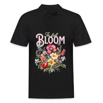 En pleine floraison – Passion florale - Polo Homme - noir - Devant - Kai (181cm)