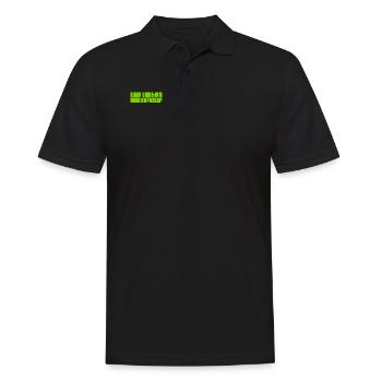 Befehlsempfänger - Männer Poloshirt - Schwarz - Vorne - Kai (181cm)
