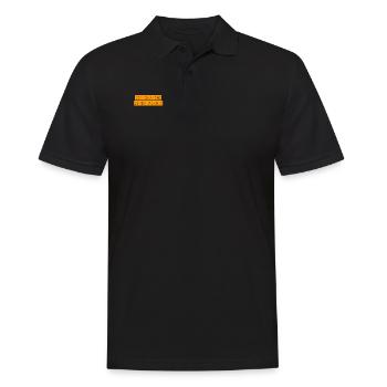 wir brauchen einen neuen Plan - Männer Poloshirt - Schwarz - Vorne - Kai (181cm)
