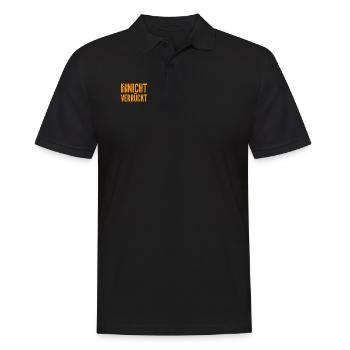 ich bin normal - Männer Poloshirt - Schwarz - Vorne - Kai (181cm)