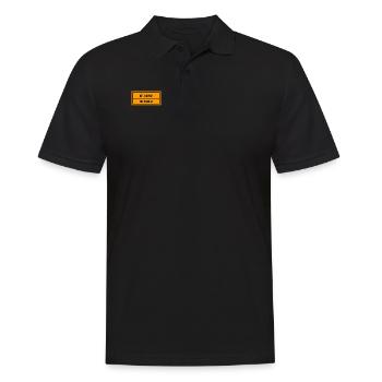 ich bin richtig clever - Männer Poloshirt - Schwarz - Vorne - Kai (181cm)