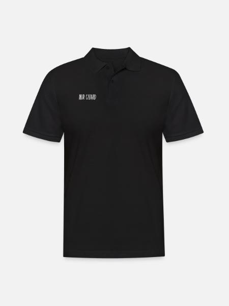 mach keinen Stress - Männer Poloshirt - Schwarz