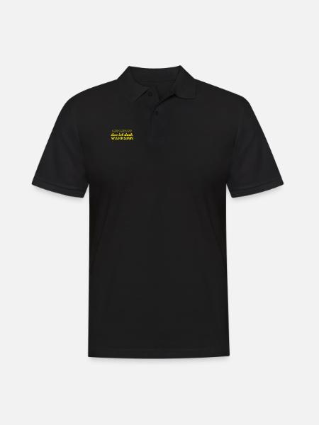 ihr seid wahnsinnig - Männer Poloshirt - Schwarz