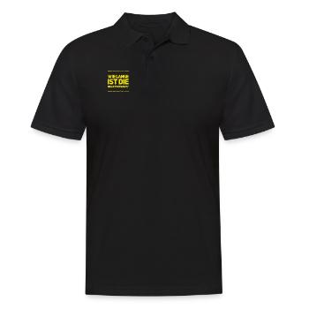 Reaktionszeit - Männer Poloshirt - Schwarz - Vorne - Kai (181cm)
