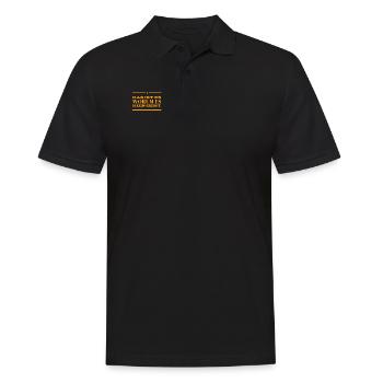 das ist das warum - Männer Poloshirt - Schwarz - Vorne - Kai (181cm)