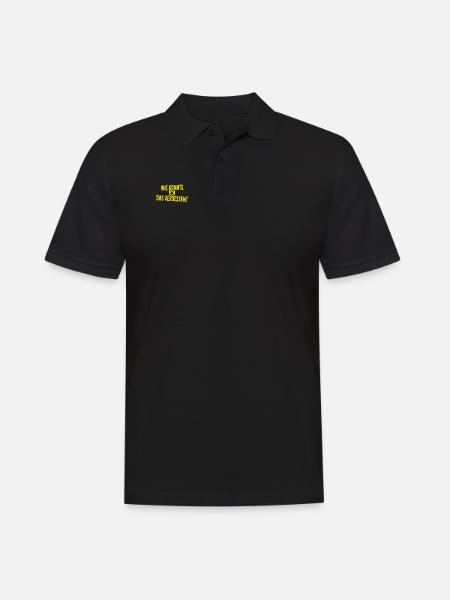 ich bin kopflos - Männer Poloshirt - Schwarz