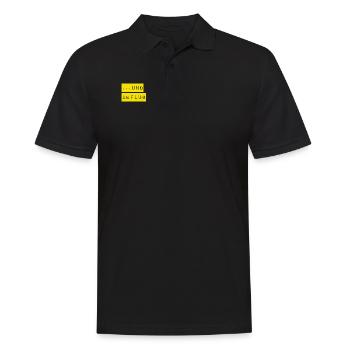 auf geht`s - Männer Poloshirt - Schwarz - Vorne - Kai (181cm)