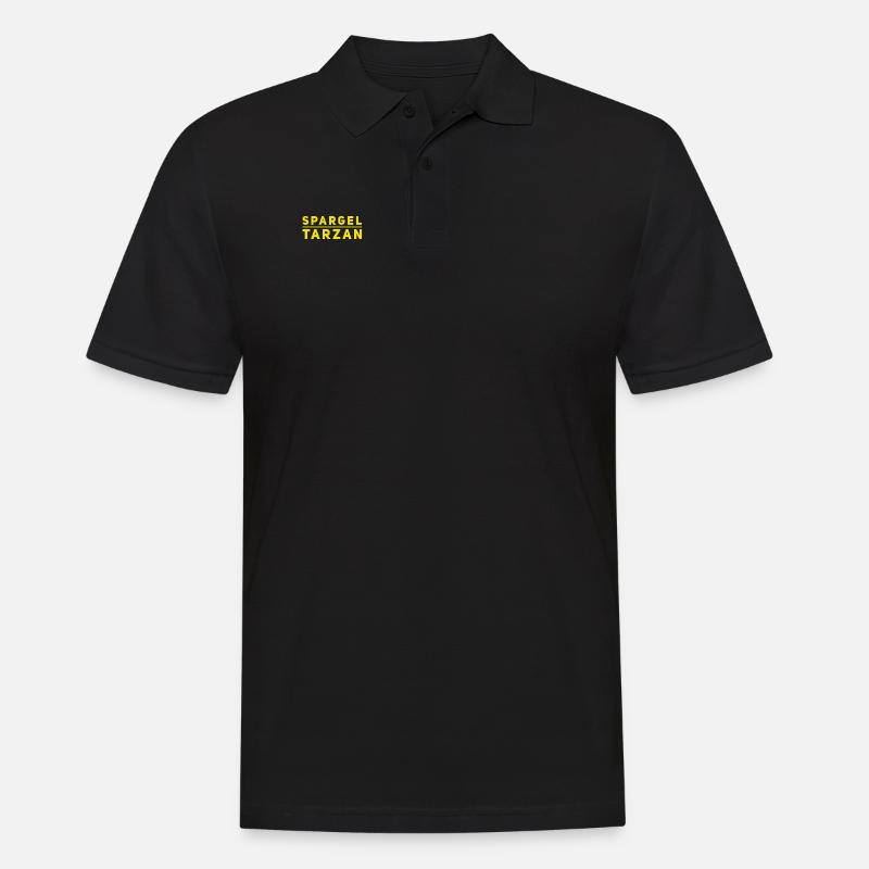 ich bin ein schlanker Mann - Männer Poloshirt - Schwarz