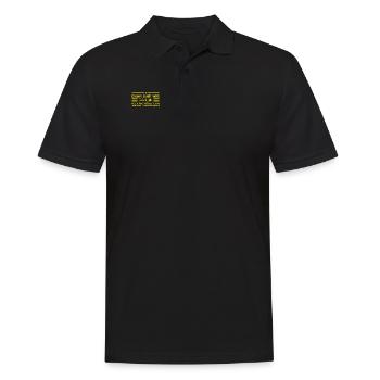 Uneinigkeit - Männer Poloshirt - Schwarz - Vorne - Kai (181cm)