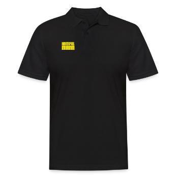 ich bin ein Hampelmann - Männer Poloshirt - Schwarz - Vorne - Kai (181cm)