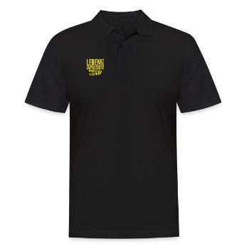 release - Men's Polo Shirt - black - Front - Kai (181cm)