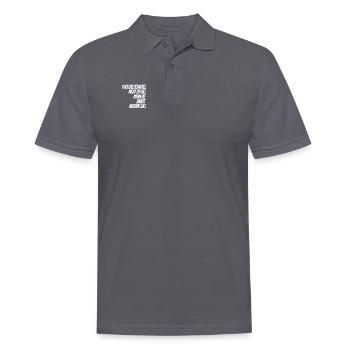 Je prends mon temps - Polo Homme - charbon - Devant - Nico (186cm)