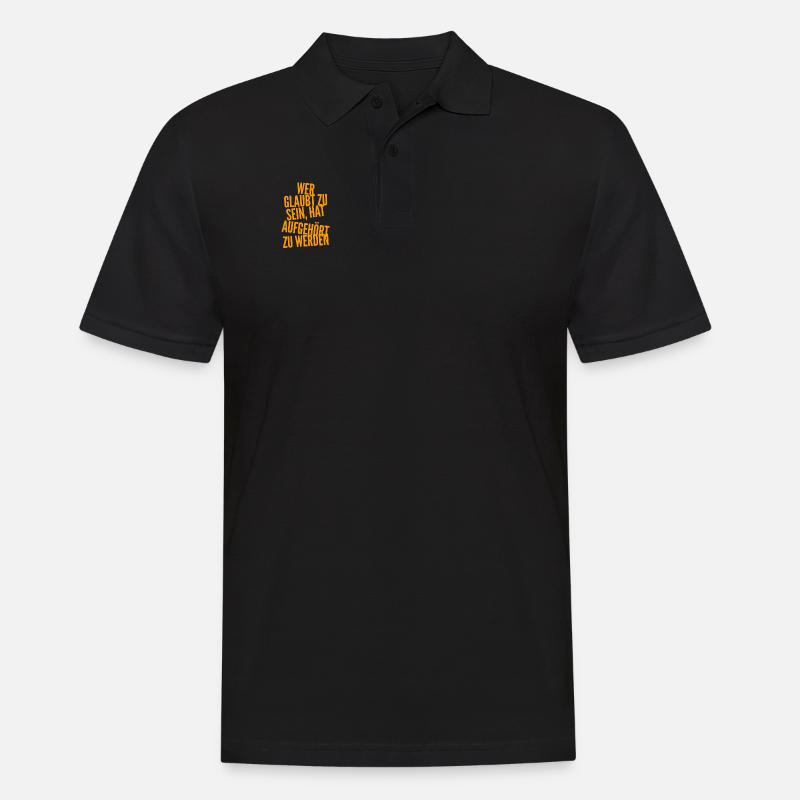 Entwicklung geht immer - Männer Poloshirt - Schwarz