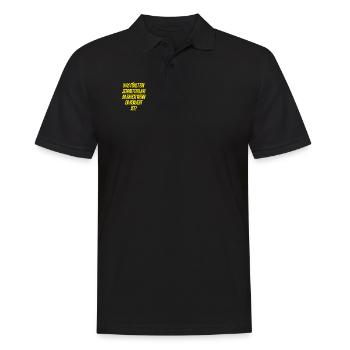 was fühlen Schmetterlinge? - Männer Poloshirt - Schwarz - Vorne - Kai (181cm)