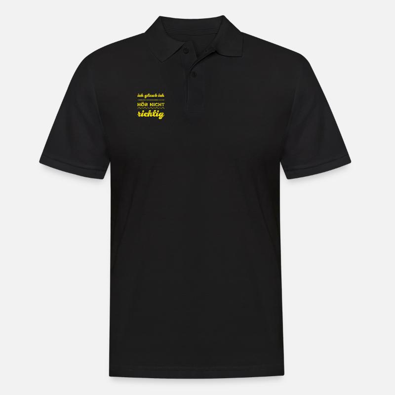 ist das dein Ernst? - Männer Poloshirt - Schwarz