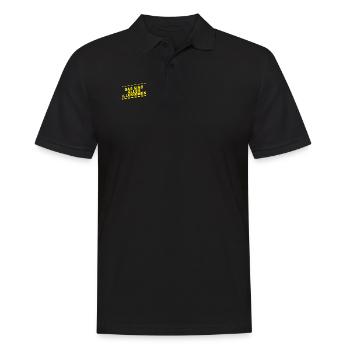 We are being lied to - Men's Polo Shirt - black - Front - Kai (181cm)