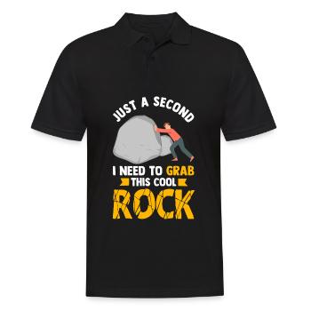 Rock Hunting Mineral Hunter - Men's Polo Shirt - black - Front - Kai (181cm)