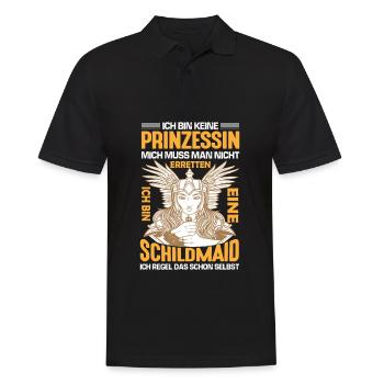 Pas une princesse, mais une fille de brigand - Polo Homme - noir - Devant - Kai (181cm)