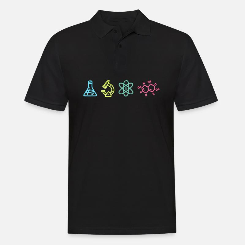 Wissenschaft Elemente - Männer Poloshirt - Schwarz
