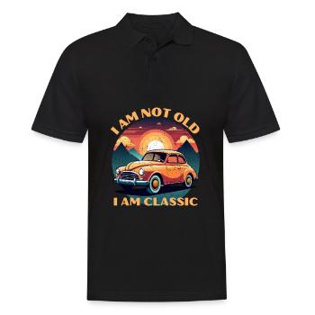 I Am Not Old I Am Classic - Men's Polo Shirt - black - Front - Kai (181cm)