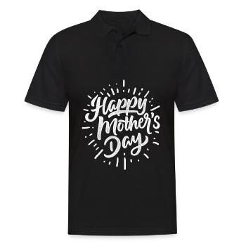 mère maman maman fête des mères Parents Maman - Polo Homme - noir - Devant - Kai (181cm)