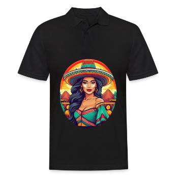 5 de Mayo Party Drinko de Mayo pretty Latina - Men's Polo Shirt - black - Front - Kai (181cm)