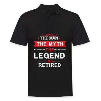 Retired Legend Consultancy Fee Retirement Gift - Men's Polo Shirt - black - Front - Kai (181cm)